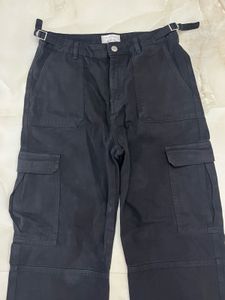 Terranova Adjustable Black Cargo Jeans