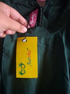 Green Long Sleeve Casual Top