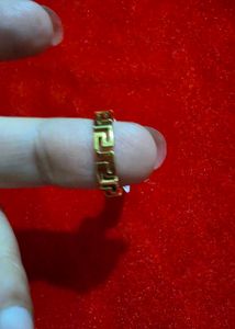 Designer Gold Tone Ring