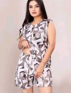 Stylish Printed Night Suit Set