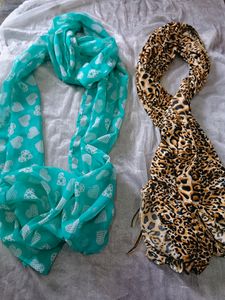 Drawstring Shorts &amp; Scarf Set