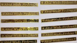 Personalized Wedding Favor Tags 6pieces
