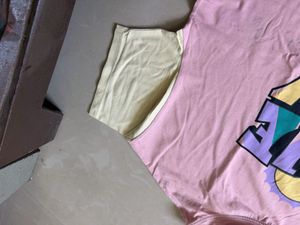 Graphic Print Colorblock T-Shirt
