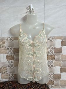 Sheer Embroidered Camisole Top