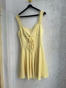 Cute Yellow Mini Dress