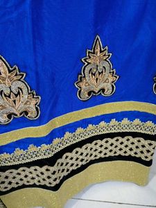 Royal Blue Embroidered Kurta Set