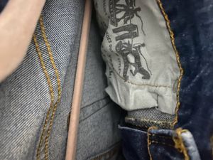 LEVI’S Slightly Distressed Stretchable Blue Denim