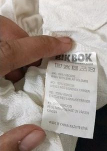 Tubless White TOP From Sweden- BikBok