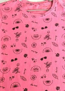 Cute Pink Graphic T-Shirt