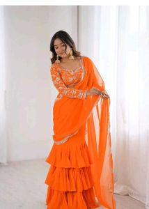 sleeve not available ready to wear saree