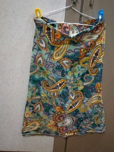 Paisley Print Skirt