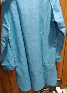 Men's linen blend kurta