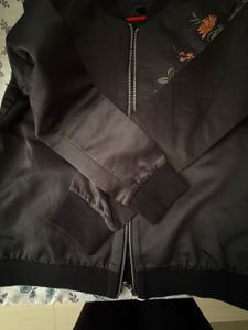 Forever 21 Floral Bomber Jacket