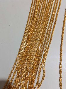 Gold plated chain set of 9