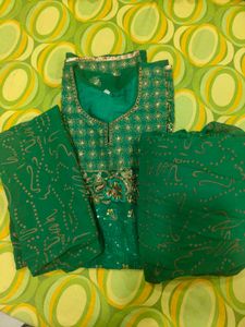Green Suit With Full Patiyala Salwar