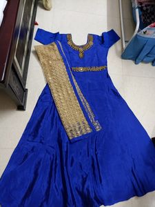 Royal Blue Long Frock