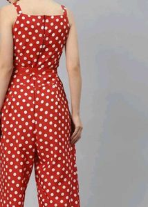 Red Polka Dot Jumpsuit