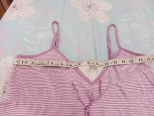 Cute Pink Striped Camisole Top