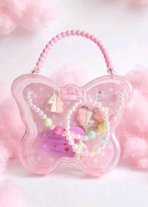 🆕Cute Unicorn Jewelry & Hair Clip Set
