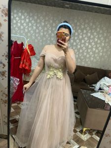 Tulle Gown with Gold Embellishment🎀
