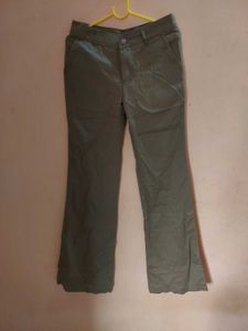 Olive Green Bootcut Pants