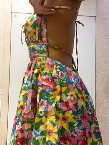 Vibrant Floral Print Sundress