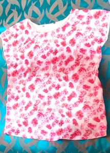 Disney Mickey Mouse &amp; Floral Print Tees