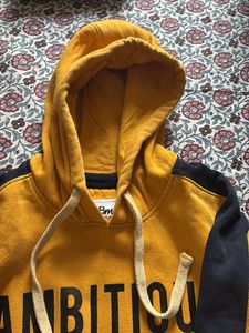 Printed Mustard Hoodie
