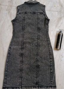 Sleeveless Denim Dress