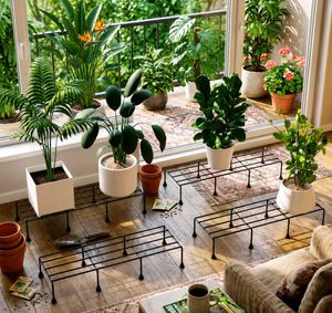 ✨🤌 Luxury 8 pack Metal Plant Stands