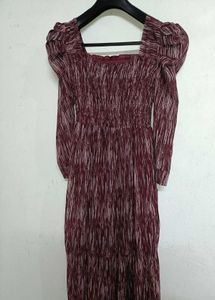 2-in-1 Shoulder Maxi Dress