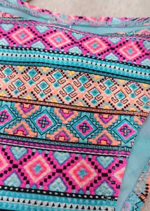 Vibrant Geometric Print Bikini Bottom