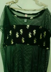 Black Sheer net top