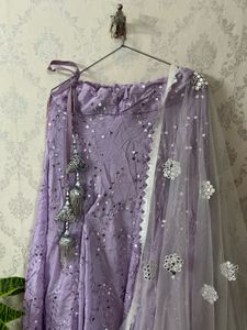 lavender Lilac Lehenga Choli Set