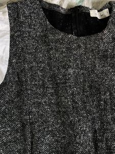 Chic Tweed &amp; White Sleeve Dress