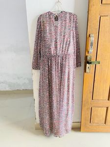 Anima Print Maxi Dress In Size Xxl
