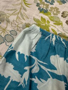 Cozy Blue Floral Pajama Set