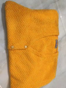 Mustard Yellow Knit Cardigan