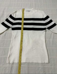 Striped Knit Stretchable Top