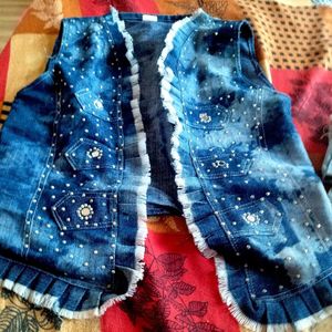 Cute Denim Outfit Set