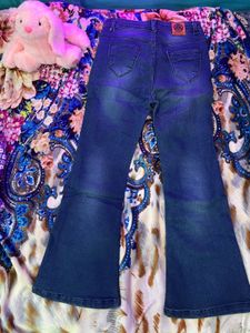 Flared Denim Jeans