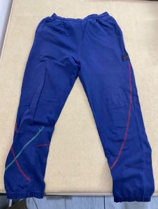 HRX Stylish Blue Track Pants with Accent Stripes