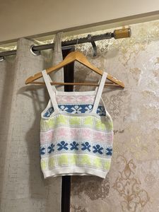 Cropped Knit Tank Top