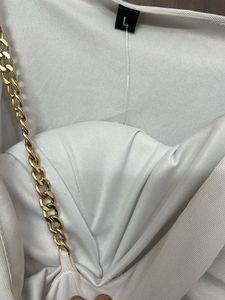 Chic White body cone Strap Dress