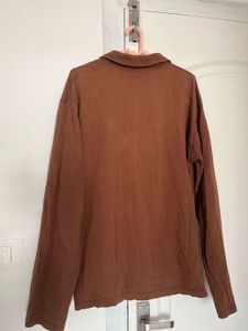 Classic Brown Quarter Zip Pullover