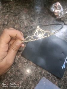 Sparkling Tiara Headband with free ring