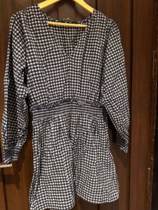Gingham Check Mini Dress