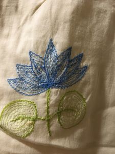 Fabindia Soft Cotton Short Dress Embroidered