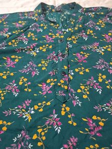 Green Floral Tunic