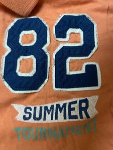 Peach Polo T-Shirts for 2-3 year boy abd 5-7year b